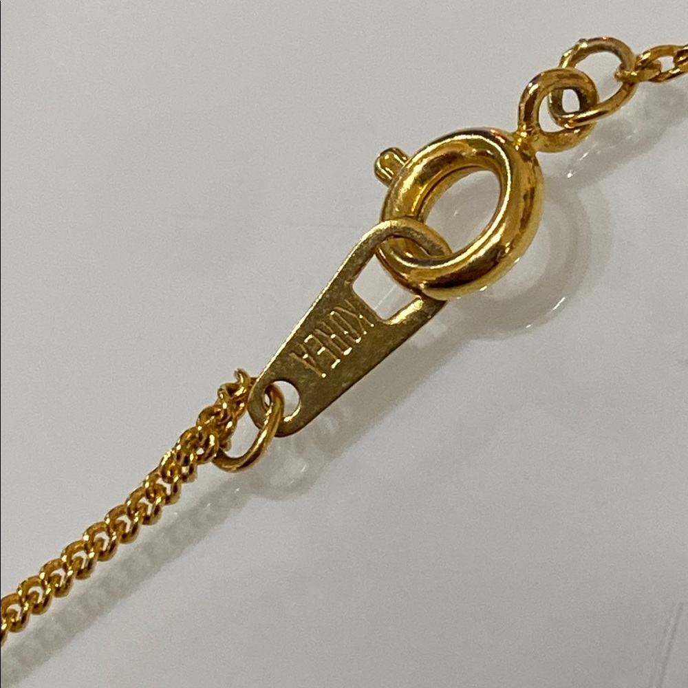 Korea double heart gold tone bracelet - Picture 3 of 5